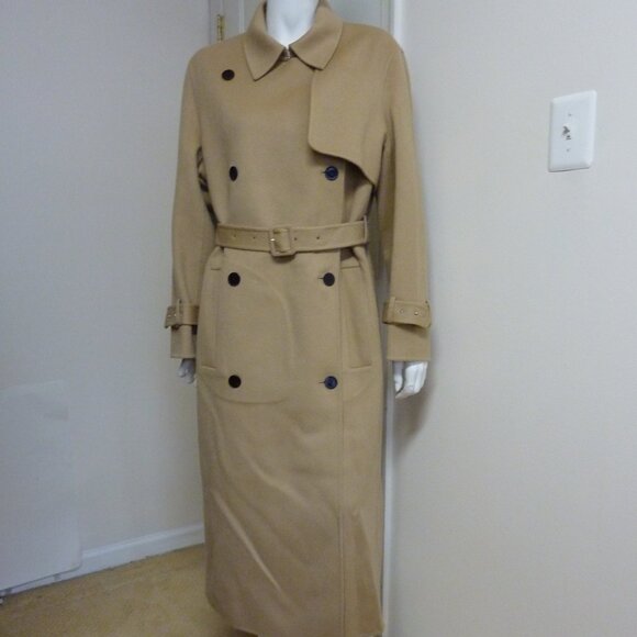 Theory Relaxed Trench Coat in Double-Face Wool-Cashmere - Picture 11 of 16